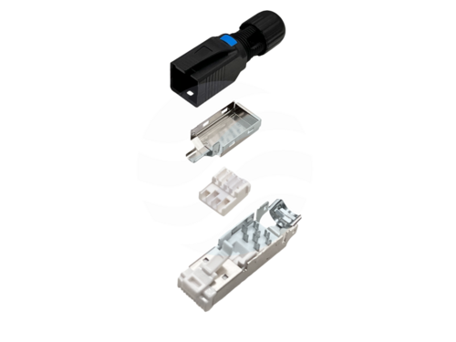ALANTEC Wtyk RJ45 STP kat.6A 10G PoE+, beznarzędziowy, drut 22-24AWG 2