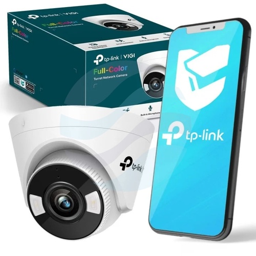 TP-Link VIGI C440 Kamera Full-color IP 4Mpx, kopułowa 4mm, 12V DC, PoE 802.3af/at, IR LED / LED 30m, DWDR, mikofon, głośnik, mSD 256GB, H265+ 2