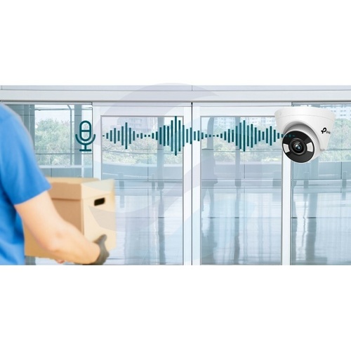 TP-Link VIGI C440 Kamera Full-color IP 4Mpx, kopułowa 4mm, 12V DC, PoE 802.3af/at, IR LED / LED 30m, DWDR, mikofon, głośnik, mSD 256GB, H265+ 5