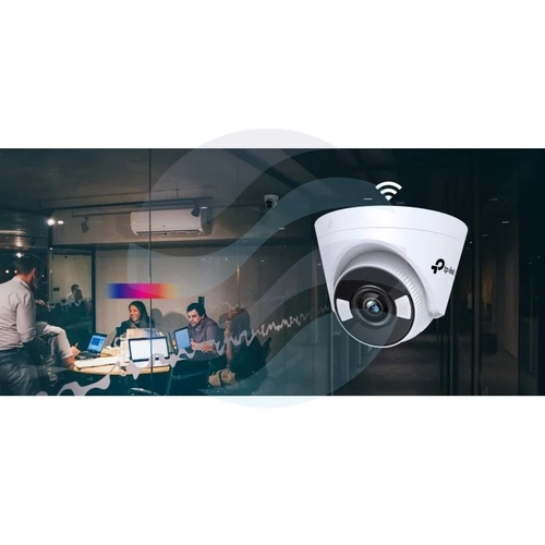 TP-Link VIGI C440-W Kamera bezprzewodowa Full-color IP 4Mpx, kopułowa 4mm, Wi-Fi 2,4 GHz, 12V DC, IR LED / LED 30m, DWDR, mikofon, głośnik, mSD 256GB, H265+ 3