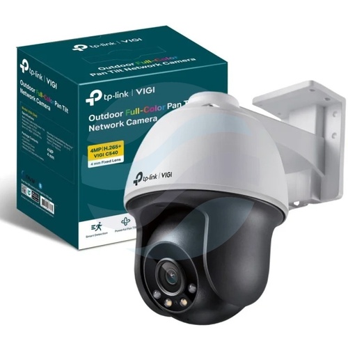 TP-Link VIGI C540 Kamera Full-color IP 4Mpx, obrotowa 4mm, 12V DC, PoE 802.3af/at, IR LED / LED 30m, DWDR, mikofon, głośnik, mSD 256GB, H265+ 2