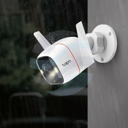 TP-Link TAPO C320WS Kamera bezprzewodowa Full-color IP 4Mpx, bullet 2.8mm, Wi-Fi 2,4GHz, 9V DC, IR do 30m, światło białe 30m, audio, mSD 256GB, biała 4