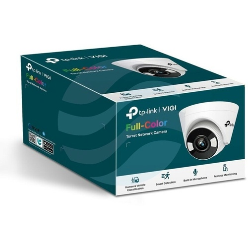 TP-Link VIGI C450 Kamera Full-color IP 5Mpx, kopułowa 2.8mm, 12V DC, PoE 802.3af/at, IR LED / LED 30m, DWDR, mikofon, głośnik, mSD 512GB, H265+ 3