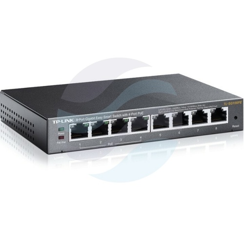 TP-Link TL-SG108PE Switch gigabitowy Easy Smart 8x 10/100/1000Mbps, 4x PoE, IGMP, desktop, metal 5