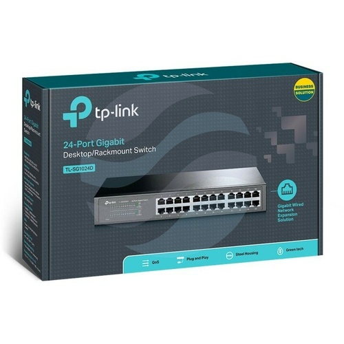 TP-Link TL-SG1024D Switch gigabitowy 24x 10/100/1000Mbps, Desktop / RACK 19", metal 4