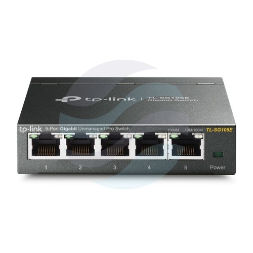 TP-Link TL-SG105E Switch gigabitowy 5x 10/100/1000Mbps, IGMP, desktop metal 2