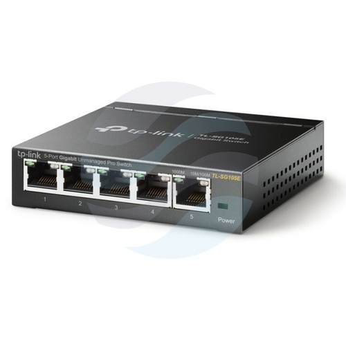 TP-Link TL-SG105E Switch gigabitowy 5x 10/100/1000Mbps, IGMP, desktop metal 3