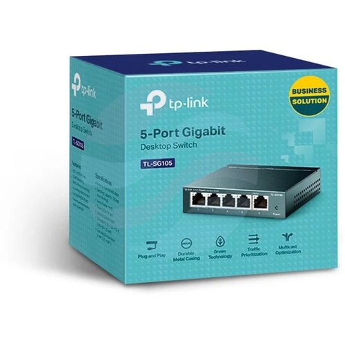 TP-Link TL-SG105 Switch gigabitowy 5x 10/100/1000Mbps, desktop metal 4