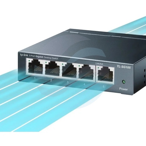 TP-Link TL-SG105 Switch gigabitowy 5x 10/100/1000Mbps, desktop metal 5