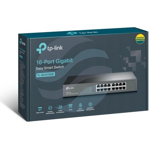 TP-Link TL-SG1016DE Switch gigabitowy Easy Smart 16x 10/100/1000Mb/s, metal, Desktop 3