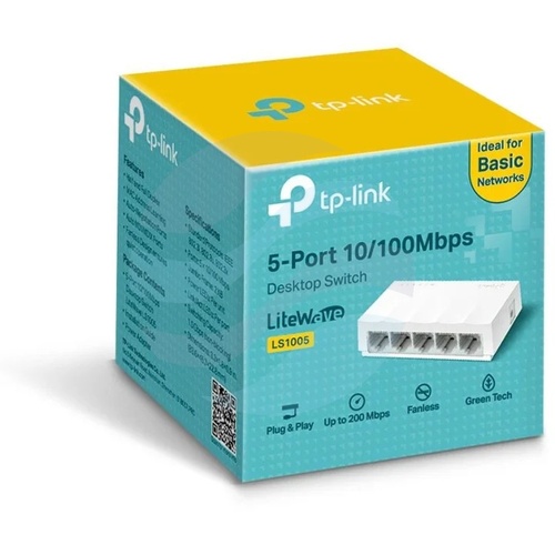 TP-Link LS1005 Switch 5x 10/100Mbps, desktop, plastik 3