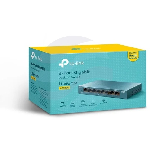 TP-Link LS108G Switch gigabitowy 8x 10/100/1000Mbps, desktop, metal 4