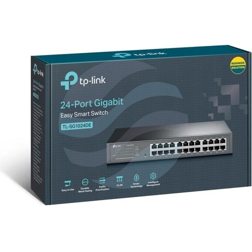 TP-Link TL-SG1024DE Switch Easy Smart 24xGE Ethernet, metal desktop/RACK 19" 3
