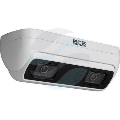 BCS LINE BCS-L-PCIP44FSR2-Ai2 Kamera IP 2x 4Mpx kopułowa dwuprzetwornikowa 2x 2.8mm do liczenia ludzi, IR 20m, WDR 120dB, mSD do 512GB, IK10, mikrofon, głośnik, AI, biała 3