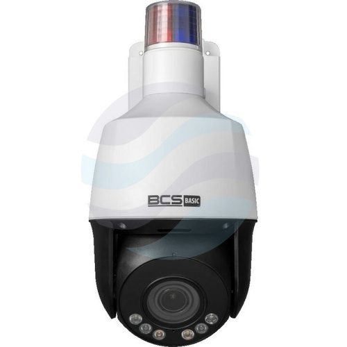 BCS BASIC BCS-B-SIP154SR5L1 Kamera IP 5Mpix PTZ obrotowa motozoom 2.8-12mm, zoom x4, światło hybrydowe IR+LED 50m/10m, WDR 120dB, mSD do 256GB, głośnik, mikrofon, biała 2