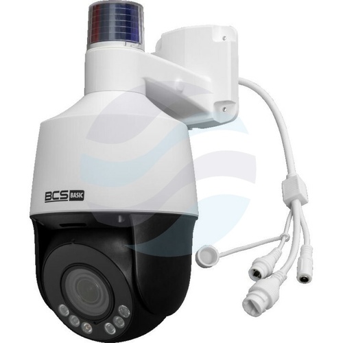 BCS BASIC BCS-B-SIP154SR5L1 Kamera IP 5Mpix PTZ obrotowa motozoom 2.8-12mm, zoom x4, światło hybrydowe IR+LED 50m/10m, WDR 120dB, mSD do 256GB, głośnik, mikrofon, biała 5