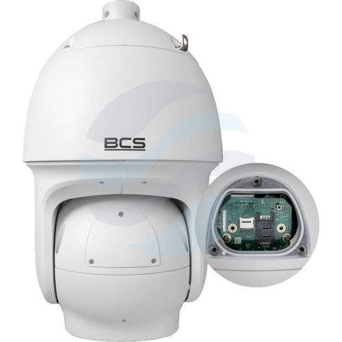 BCS LINE BCS-L-SIP9840SR50-Ai3 Kamera IP 8Mpix PTZ obrotowa 5.6-223mm, zoom x40, IR 500m, WDR 120dB, mSD do 512GB, biała 5