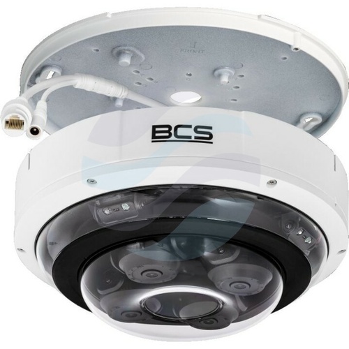 BCS LINE BCS-L-PDIP4X5VSR3-Ai2 Kamera IP 4x 5Mpix wieloprzetwornikowa 4x 2.8-12mm, zoom x4, IR 30m, DWDR, mSD do 256GB, IK10, biała 4