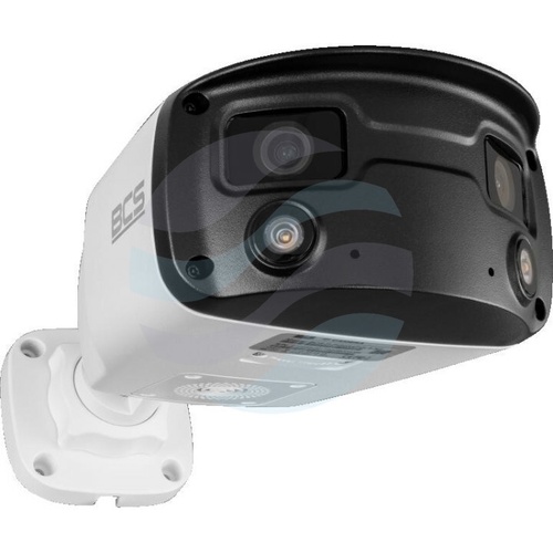 BCS POINT BCS-P-PIP2X4FCL3-Ai1 Kamera IP 2x 4Mpix dwuprzetwornikowa 2x 4mm, LED 30m, DWDR, mSD do 256GB, IK10, mikrofon, głośnik, biała 4