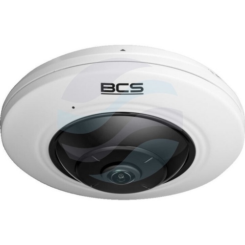 BCS VIEW BCS-V-FIP25FWR1-Ai1 Kamera IP 5Mpix panoramiczna 360° fisheye 1.05mm, IR 10m, mSD do 256GB, WDR 120dB, mikrofon, biała 2