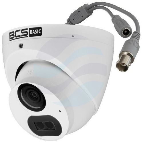 BCS BASIC BCS-B-EA15FSR4(2.0) Kamera IP 5Mpix kopułowa 2.8mm, IR 40m, DWDR, mikrofon, biała 3