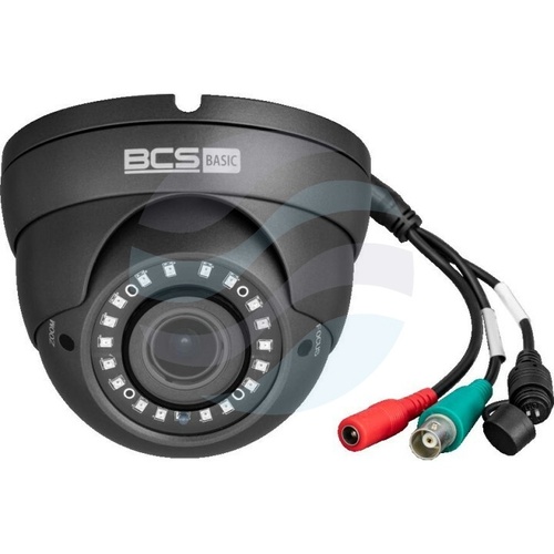 BCS BASIC BCS-B-DK82812-G Kamera IP 8Mpix kopułowa, 2.8-12mm, zoom 4x, IR 40m, DWDR, czarna 2