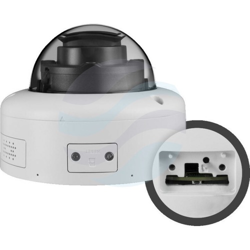 BCS LINE BCS-L-DIP98VSR4-Ai3 Kamera IP 8Mpix kopułowa 2.7-12mm, zoom x4, IR 40m, WDR 120dB, mSD do 512GB, IK10, głośnik, mikrofon, biała 3