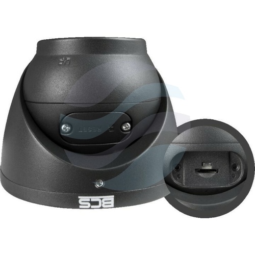 BCS LINE BCS-L-EIP15FSR3-Ai1-G(2) Kamera IP 5Mpix kopułowa 2.8mm, IR 30m, WDR 120dB, mSD do 256GB, mikrofon, czarna 2