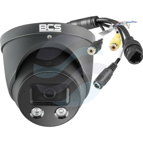 BCS LINE BCS-L-EIP55FCR3L3-Ai1-G(3) Kamera IP 5Mpix kopułowa 2.8mm, światło hybrydowe (IR + LED) 30m, WDR 120dB, mSD do 256GB, głośnik, mikrofon, czarna 3