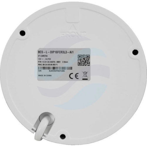 BCS LINE BCS-L-DIP16FCR3L3-Ai1 Kamera IP 6Mpix kopułowa, 2.8mm, IR+LED 30m, WDR 120dB, mSD do 256GB, IK10, mikrofon, biała 3