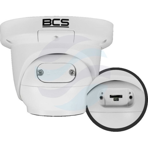 BCS LINE BCS-L-EIP26FCR3L3-Ai1 Kamera IP 6Mpix kopułowa, 2.8mm, IR+LED 30m, WDR 120dB, mSD do 512GB, mikrofon, biała 2