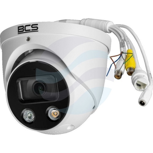 BCS LINE BCS-L-EIP55FCR3L3-Ai1(3) Kamera IP 5Mpix kopułowa, 2.8mm, IR+LED 30m, WDR 120dB, mSD do 256GB, głośnik, mikrofon, biała 4