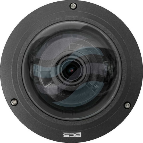 BCS POINT BCS-P-DIP54VSR4-Ai2-G Kamera IP 4Mpix kopułowa 2.7-13.5mm, IR 40m, zoom x4, WDR 120dB, mSD do 256GB, IK10, mikrofon, czarna 2