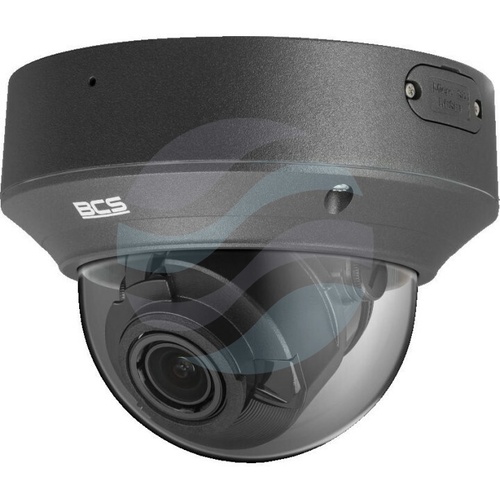 BCS POINT BCS-P-DIP55VSR4-Ai2-G Kamera IP 5Mpix kopułowa 2.7-13.5mm, IR 40m, zoom x4, WDR 120dB, mSD do 256GB, IK10, mikrofon, czarna 2