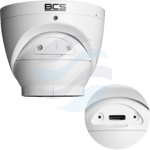 BCS POINT BCS-P-EIP25FSR3L2-AI2 Kamera IP 5Mpix kopułowa, 2.8mm, IR+LED 30m, WDR 120dB, mSD do 256GB, głośnik, mikrofon, biała 4