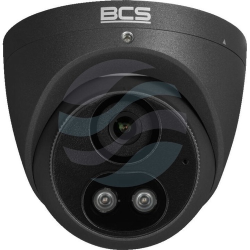 BCS POINT BCS-P-EIP25FSR3L2-AI2-G Kamera IP 5Mpix kopułowa, 2.8mm, IR+LED 30m, WDR 120dB, mSD do 256GB, głośnik, mikrofon, czarna 2