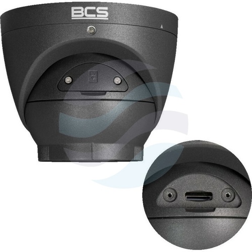 BCS POINT BCS-P-EIP25FSR3L2-AI2-G Kamera IP 5Mpix kopułowa, 2.8mm, IR+LED 30m, WDR 120dB, mSD do 256GB, głośnik, mikrofon, czarna 5