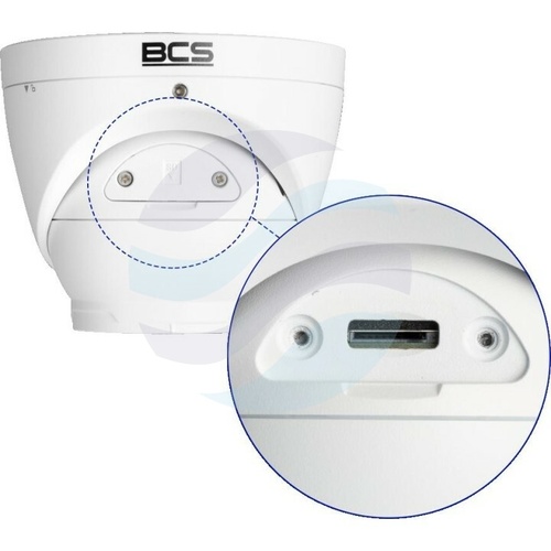 BCS POINT BCS-P-EIP24FSR3-Ai2 Kamera IP 4Mpix kopułowa, 2.8mm, IR 30m, WDR 120dB, mSD 128GB, mikrofon, biała 4