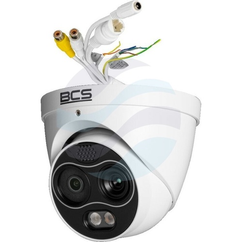 BCS LINE BCS-L-EIP242FR3-TH-AI(0202) Kamera IP 4Mpix termowizyjna 2mm, IR 30m, DWDR, mSD do 256GB, głośnik, biała 2