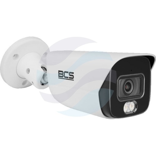 BCS LINE BCS-L-TIP26FCR5L5-Ai1 Kamera IP 6Mpix bullet 2.8mm, światło hybrydowe IR+LED 50m, WDR 120dB, mSD do 512GB, mikrofon, biała 2