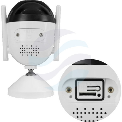 BCS LINE BCS-L-THOME01 Kamera IP 4Mpix bullet, 2.8mm, światło hybrydowe (IR + LED) 30m, mSD do 256GB, mikrofon, głośnik, biała 6