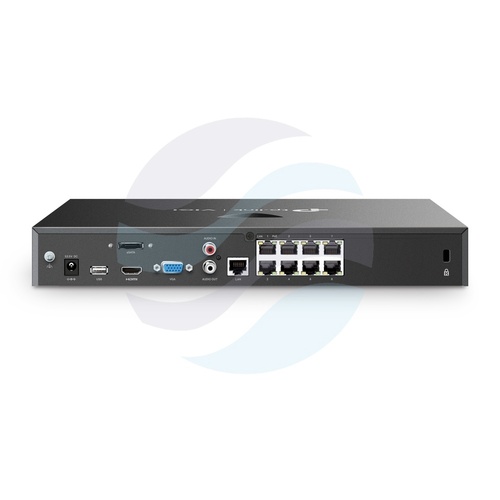 TP-Link VIGI NVR2008H-8MP Rejestrator 8-kanałowy IP z PoE+ max. 8Mpx, 80/60 Mb/s, 1x HDMI (4K), 1x VGA, 2x SATA max. 32TB, 2x USB, 1x eSATA, H.265+ 2