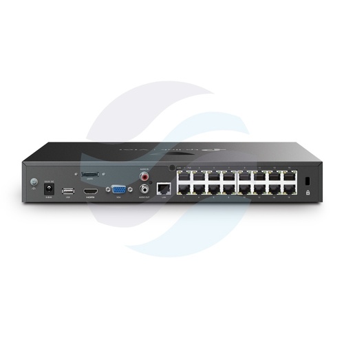 TP-Link VIGI NVR2016H-16MP Rejestrator 16-kanałowy IP max. 8Mpx, 80/60 Mb/s, 1x HDMI (4K), 1x VGA, 2x SATA max. 20TB, 2x USB, 1x eSATA, H.265+ 3