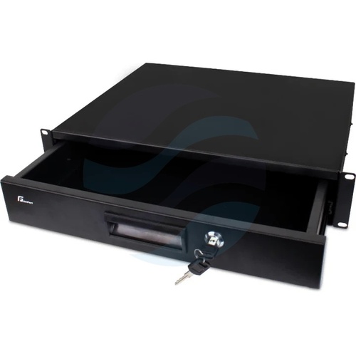 GETFORT GF-2U-drawer Szuflada zamykana 19" 1U bez szyn, czarna 2