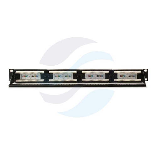 GETFORT PGF-5EUTP24-B4 Patch panel UTP 24-port kat.5e, rack 19" 1U z półką, czarny 3