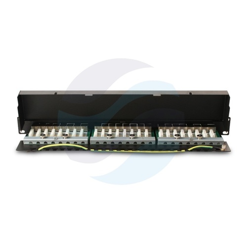 GETFORT PGF-5EFTP24-B6 Patch panel FTP 24-port kat.5e, rack 19" 1U z półką, czarny 3