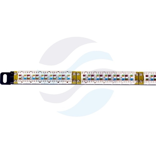 GETFORT PGF-6UTP24-B7 Patch panel UTP 24-port kat.6, rack 19" 0.5U z półką, szary 3
