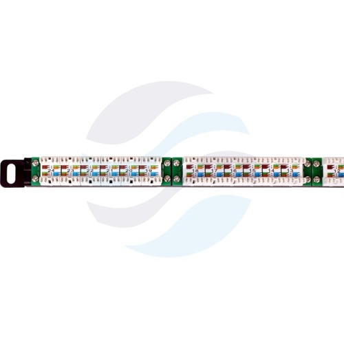GETFORT PGF-5EUTP24-B7 Patch panel UTP 24-port kat.5e, rack 19" 0.5U z półką, czarny 3