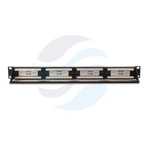 GETFORT PGF-6UTP24-B4 Patch panel UTP 24-port kat.6, rack 19" 1U, czarny 3