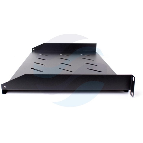 GETFORT Półka stała 1U 19" 270mm, czarna 2